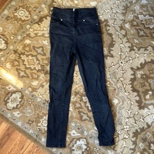 Very high waisted Free People skinny black jeans